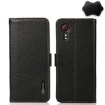 KHAZNEH Custodia per telefono RFID in vera pelle Litchi magnetica laterale, For Samsung Galaxy S21 Ultra 5G, For Samsung Galaxy S22+ 5G, For Samsung Galaxy S22 5G, For Samsung Galaxy S22 Ultra 5G, For Samsung Galaxy Xcover 5                            ...
