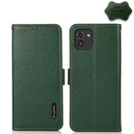 KHAZNEH Custodia per telefono RFID in vera pelle Litchi magnetica laterale, For Samsung Galaxy S21 Ultra 5G, For Samsung Galaxy S22+ 5G, For Samsung Galaxy S22 5G, For Samsung Galaxy S22 Ultra 5G, For Samsung Galaxy Xcover 5                            ...