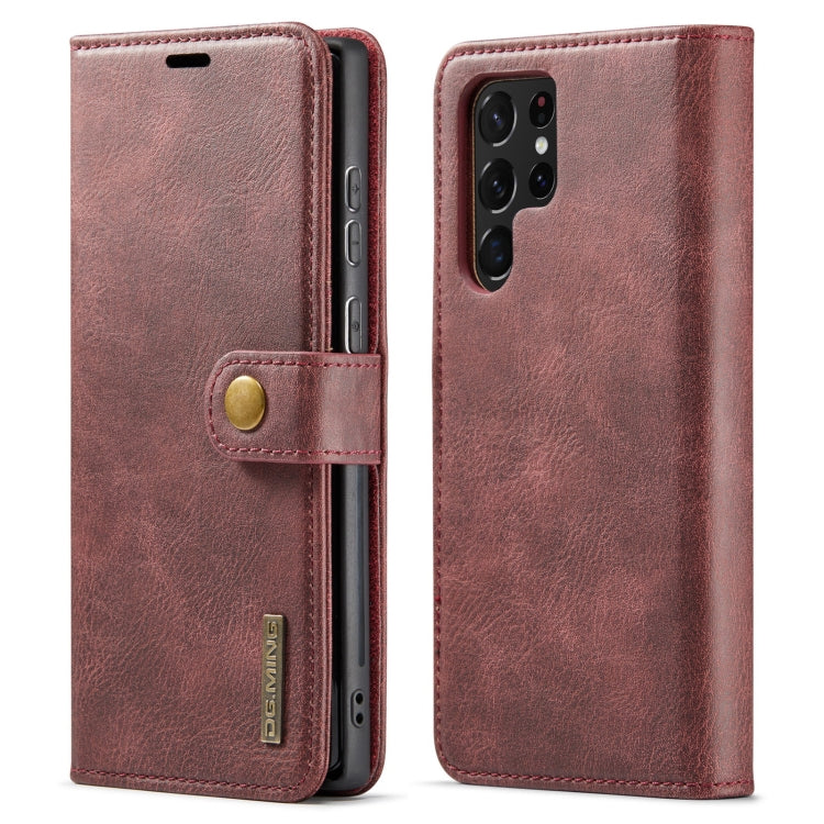 Custodia per telefono in pelle magnetica staccabile con struttura Crazy Horse DG.MING, For Samsung Galaxy S22 5G, For Samsung Galaxy S22+ 5G, For Samsung Galaxy S22 Ultra 5G, For Samsung Galaxy A13 5G