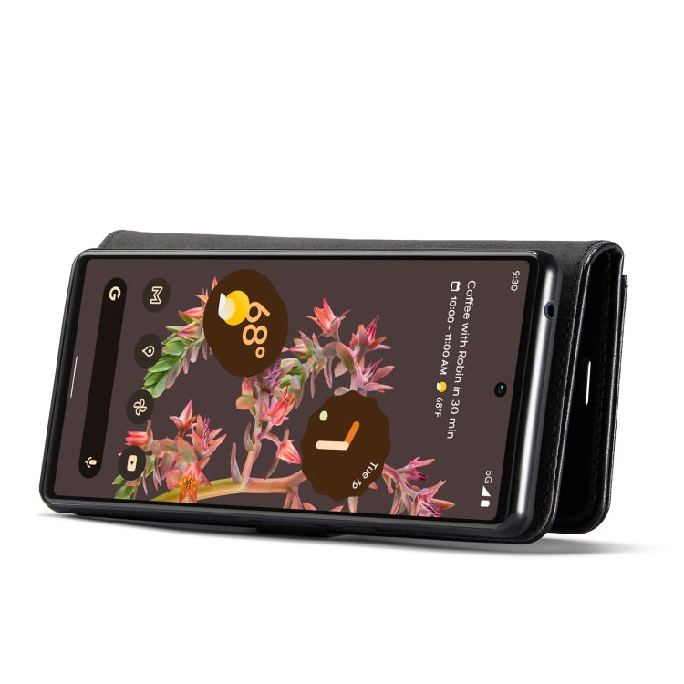 Custodia per telefono in pelle magnetica staccabile con struttura Crazy Horse DG.MING, For Google Pixel 6, For Google Pixel 6 Pro