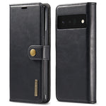 Custodia per telefono in pelle magnetica staccabile con struttura Crazy Horse DG.MING, For Google Pixel 6, For Google Pixel 6 Pro