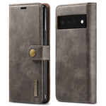 Custodia per telefono in pelle magnetica staccabile con struttura Crazy Horse DG.MING, For Google Pixel 6, For Google Pixel 6 Pro