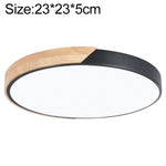 Plafoniera LED Rotonda Wood Macaron, Luce Bianca, 23cm, 30cm, 40cm