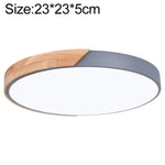 Plafoniera LED Rotonda Wood Macaron, Luce Bianca, 23cm, 30cm, 40cm