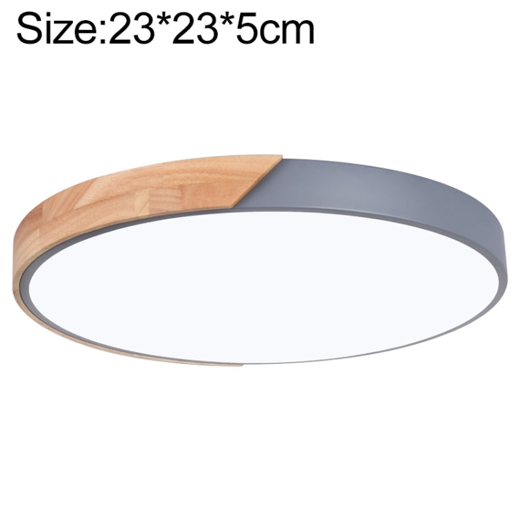 Plafoniera LED Rotonda Wood Macaron, Luce Bianca, 23cm, 30cm, 40cm