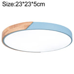 Plafoniera LED Rotonda Wood Macaron, Luce Bianca, 23cm, 30cm, 40cm