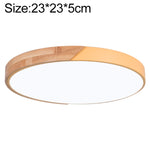 Plafoniera LED Rotonda Wood Macaron, Luce Bianca, 23cm, 30cm, 40cm