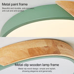 Plafoniera LED Rotonda Wood Macaron, Luce Bianca, 23cm, 30cm, 40cm