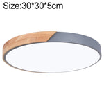 Plafoniera LED Rotonda Wood Macaron, Luce Bianca, 23cm, 30cm, 40cm