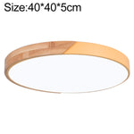 Plafoniera LED Rotonda Wood Macaron, Luce Bianca, 23cm, 30cm, 40cm