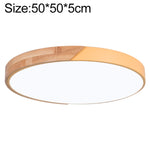 Plafoniera LED Rotonda Wood Macaron, Luce Bianca, 50cm, 60cm