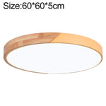 Plafoniera LED Rotonda Wood Macaron, Luce Bianca, 50cm, 60cm