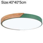 Plafoniera LED Rotonda Wood Macaron, Luce 3 Colori, 23cm, 30cm, 40cm