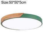 Plafoniera LED Rotonda Wood Macaron, Luce 3 Colori, 50cm, 60cm
