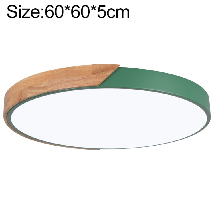 Plafoniera LED Rotonda Wood Macaron, Luce 3 Colori, 50cm, 60cm