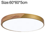 Plafoniera LED Rotonda Wood Macaron, Luce 3 Colori, 50cm, 60cm