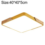 Plafoniera LED Wood Macaron Quadrata, Luce Bianca, 30cm, 40cm, 50cm