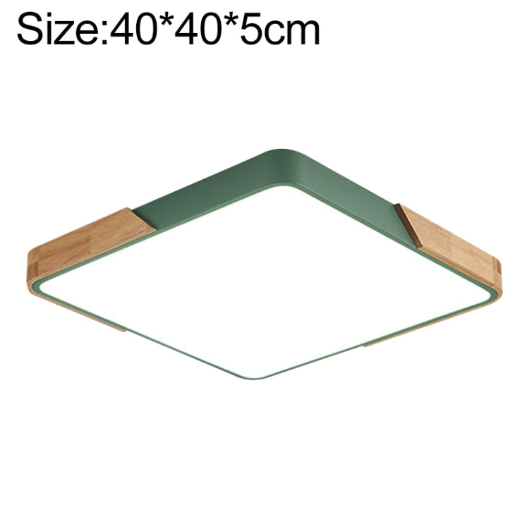 Plafoniera Quadrata LED Wood Macaron, Luce 3 Colori, 30cm, 40cm, 50cm