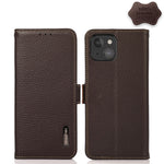 Custodia portafoglio in pelle con RFID per iPhone 12 e 13