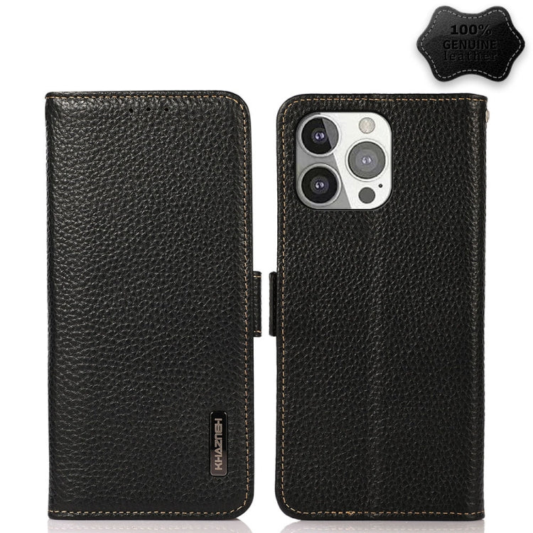Custodia portafoglio in pelle con RFID per iPhone 12 e 13