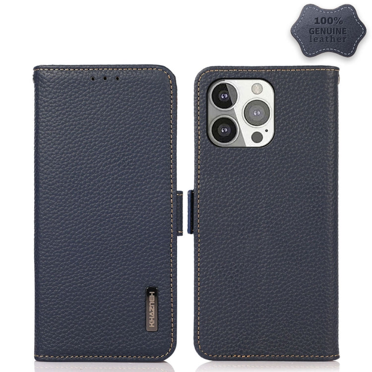 Custodia portafoglio in pelle con RFID per iPhone 12 e 13