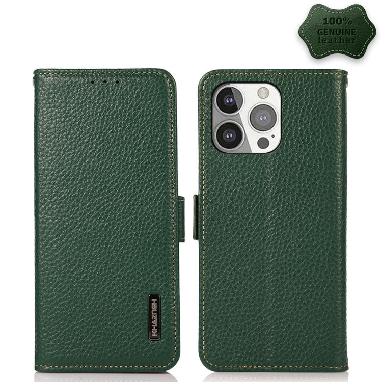Custodia portafoglio in pelle con RFID per iPhone 12 e 13