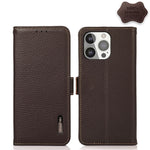 Custodia portafoglio in pelle con RFID per iPhone 12 e 13