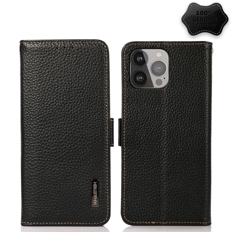 Custodia portafoglio in pelle con RFID per iPhone 12 e 13