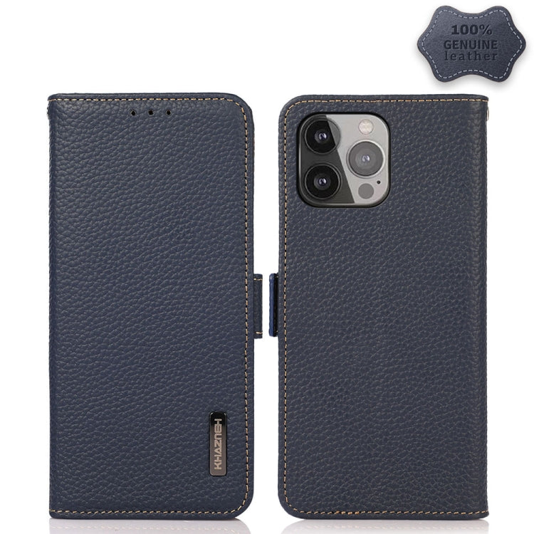 Custodia portafoglio in pelle con RFID per iPhone 12 e 13