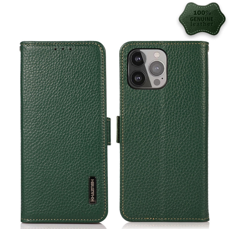 Custodia portafoglio in pelle con RFID per iPhone 12 e 13