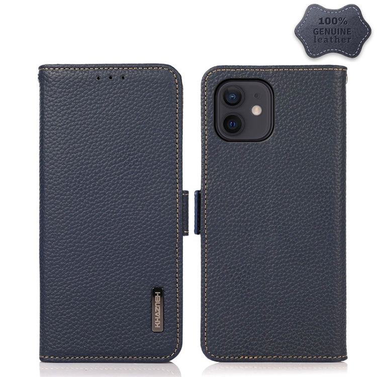 Custodia portafoglio in pelle con RFID per iPhone 12 e 13
