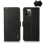 Custodia portafoglio in pelle con RFID per iPhone 12 Pro Max