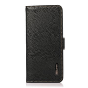 KHAZNEH Custodia RFID in vera pelle Litchi magnetica laterale, For iPhone 12 Pro Max, For iPhone 11, For iPhone 11 Pro, For iPhone 11 Pro Max