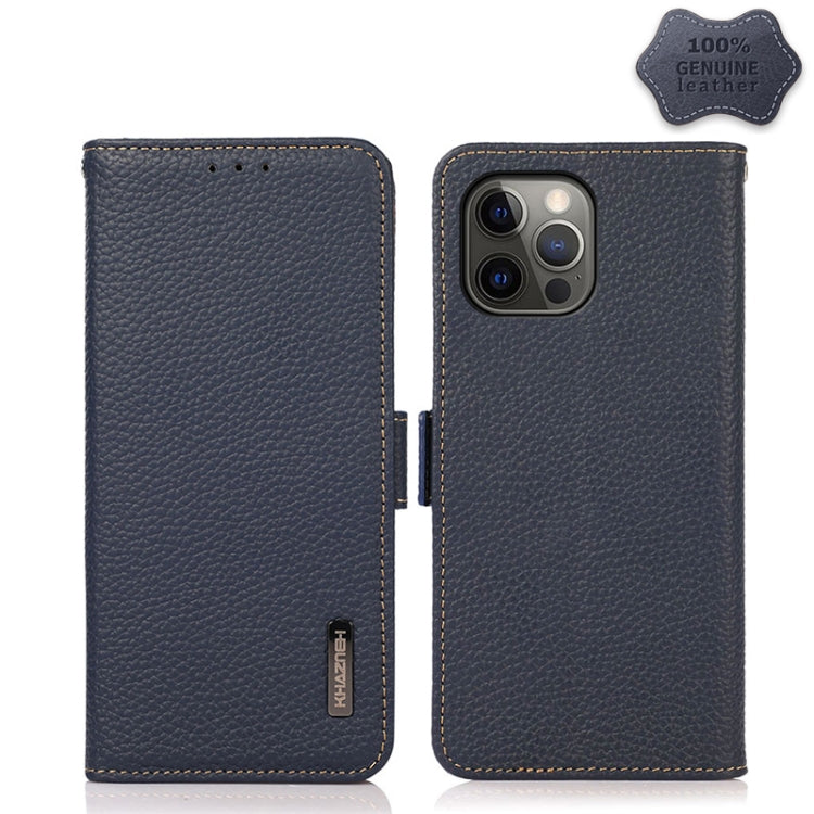 Custodia portafoglio in pelle con RFID per iPhone 12 Pro Max