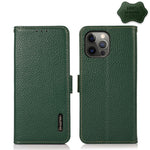 Custodia portafoglio in pelle con RFID per iPhone 12 Pro Max