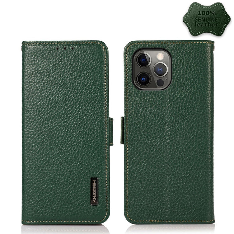 Custodia portafoglio in pelle con RFID per iPhone 12 Pro Max