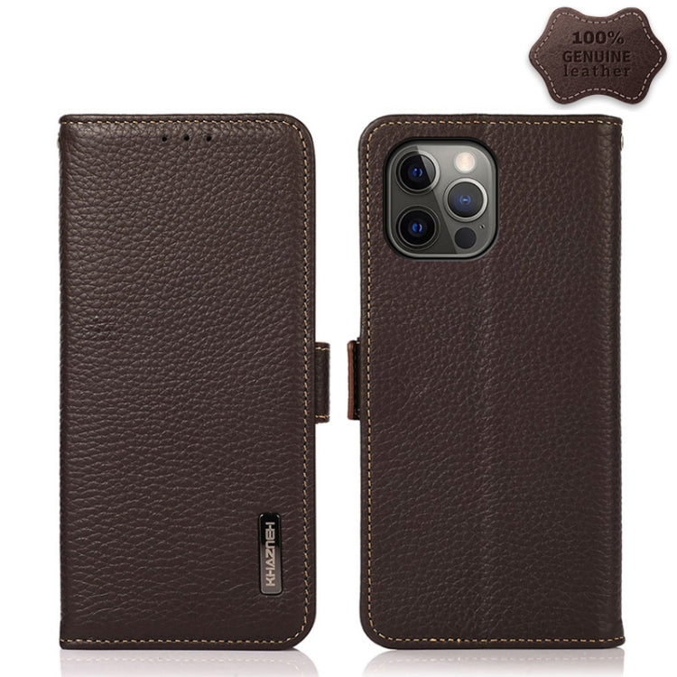 Custodia portafoglio in pelle con RFID per iPhone 12 Pro Max