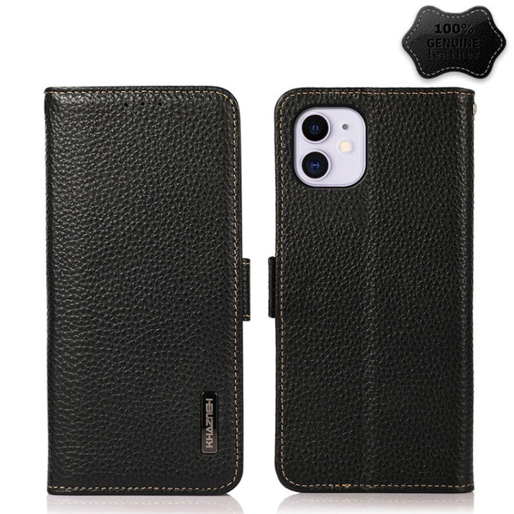 Custodia portafoglio in pelle con RFID per iPhone 12 Pro Max