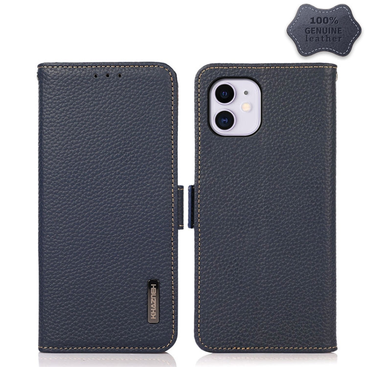 Custodia portafoglio in pelle con RFID per iPhone 12 Pro Max