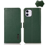 Custodia portafoglio in pelle con RFID per iPhone 12 Pro Max