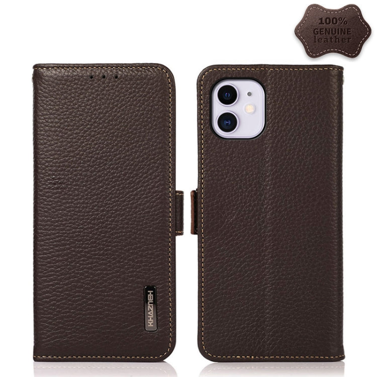 Custodia portafoglio in pelle con RFID per iPhone 12 Pro Max