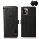Custodia portafoglio in pelle con RFID per iPhone 12 Pro Max