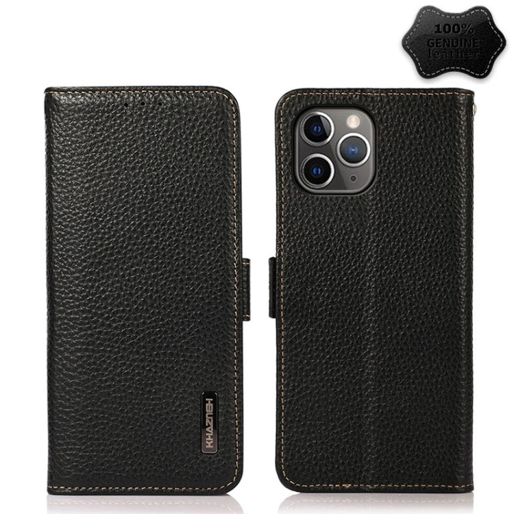 Custodia portafoglio in pelle con RFID per iPhone 12 Pro Max