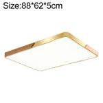 Plafoniera LED Wood Macaron Rettangolare, Luce Bianca, 88x62cm, 110x70cm