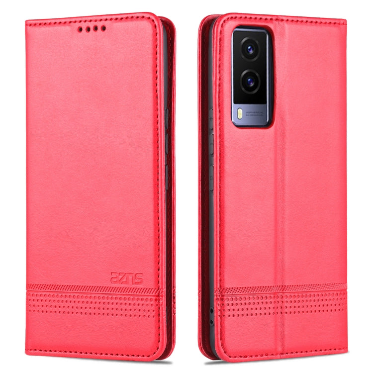 AZNS Custodia per telefono in pelle a vibrazione orizzontale con struttura in vitello magnetico, For vivo Y71t / V21e 5G, For Samsung Galaxy M52 5G