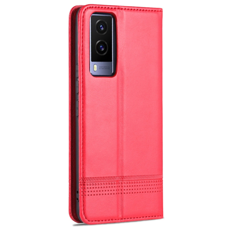 AZNS Custodia per telefono in pelle a vibrazione orizzontale con struttura in vitello magnetico, For vivo Y71t / V21e 5G, For Samsung Galaxy M52 5G