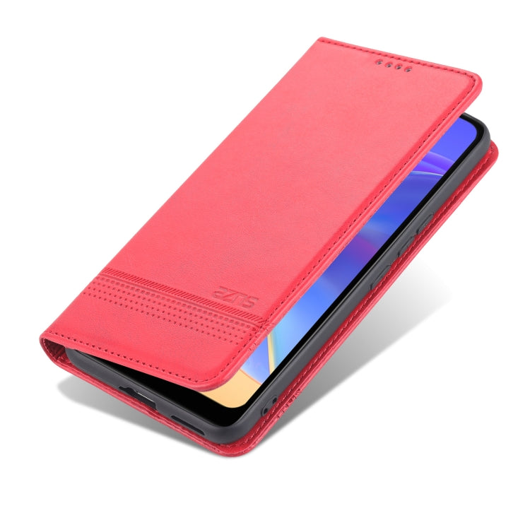 AZNS Custodia per telefono in pelle a vibrazione orizzontale con struttura in vitello magnetico, For vivo Y71t / V21e 5G, For Samsung Galaxy M52 5G