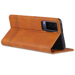 AZNS Custodia per telefono in pelle a vibrazione orizzontale con struttura in vitello magnetico, For vivo Y71t / V21e 5G, For Samsung Galaxy M52 5G