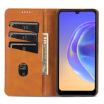 AZNS Custodia per telefono in pelle a vibrazione orizzontale con struttura in vitello magnetico, For vivo Y71t / V21e 5G, For Samsung Galaxy M52 5G