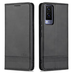 AZNS Custodia per telefono in pelle a vibrazione orizzontale con struttura in vitello magnetico, For vivo Y71t / V21e 5G, For Samsung Galaxy M52 5G